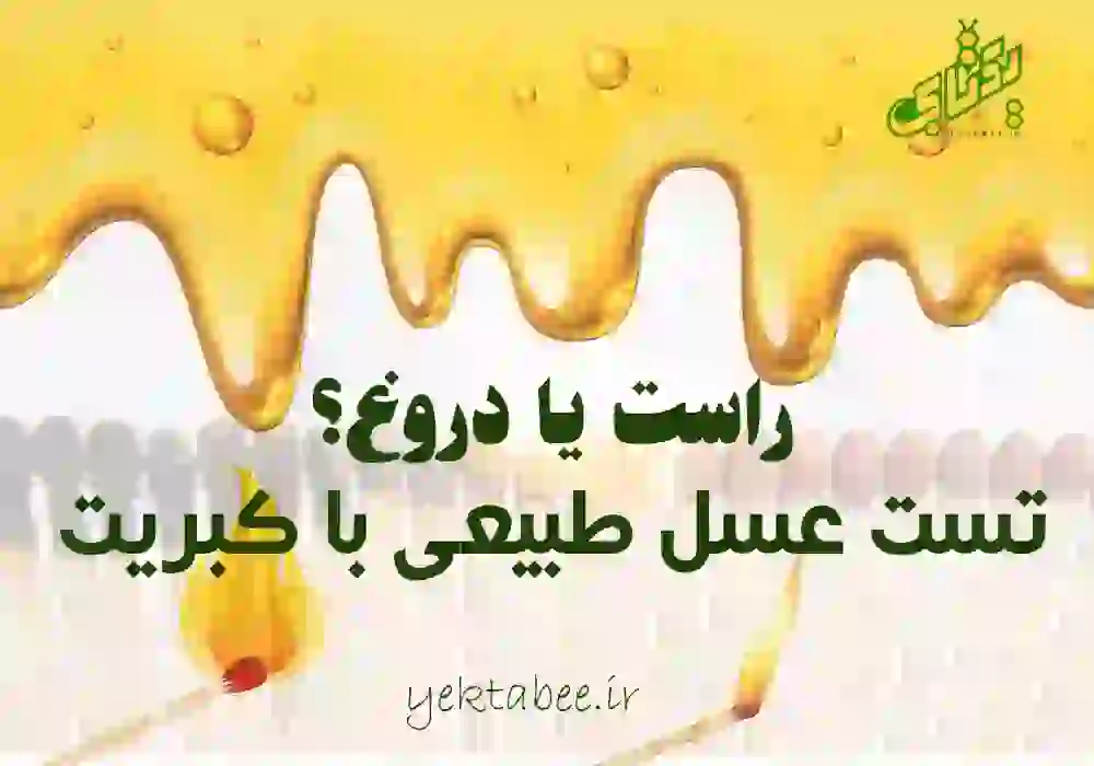 تست عسل طبیعی با کبریت راست یا دروغ؟ 1 تست عسل طبیعی با کبریت
